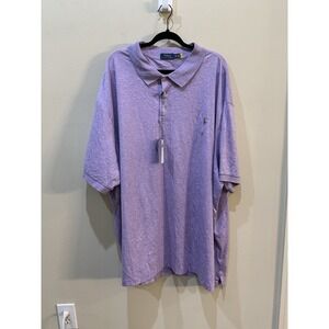 Polo Ralph Lauren Mens Big & Tall‎ Classic Polo Shirt Purple  Size 5XB Preppy